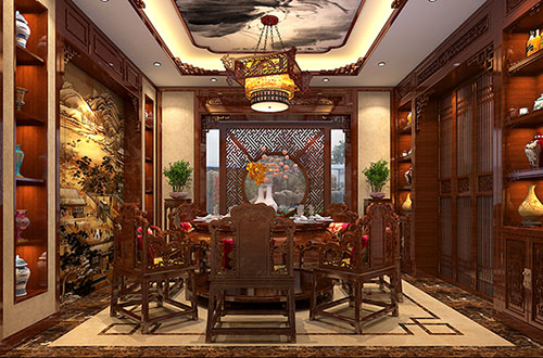 阳泉温馨雅致的古典中式家庭装修设计效果图